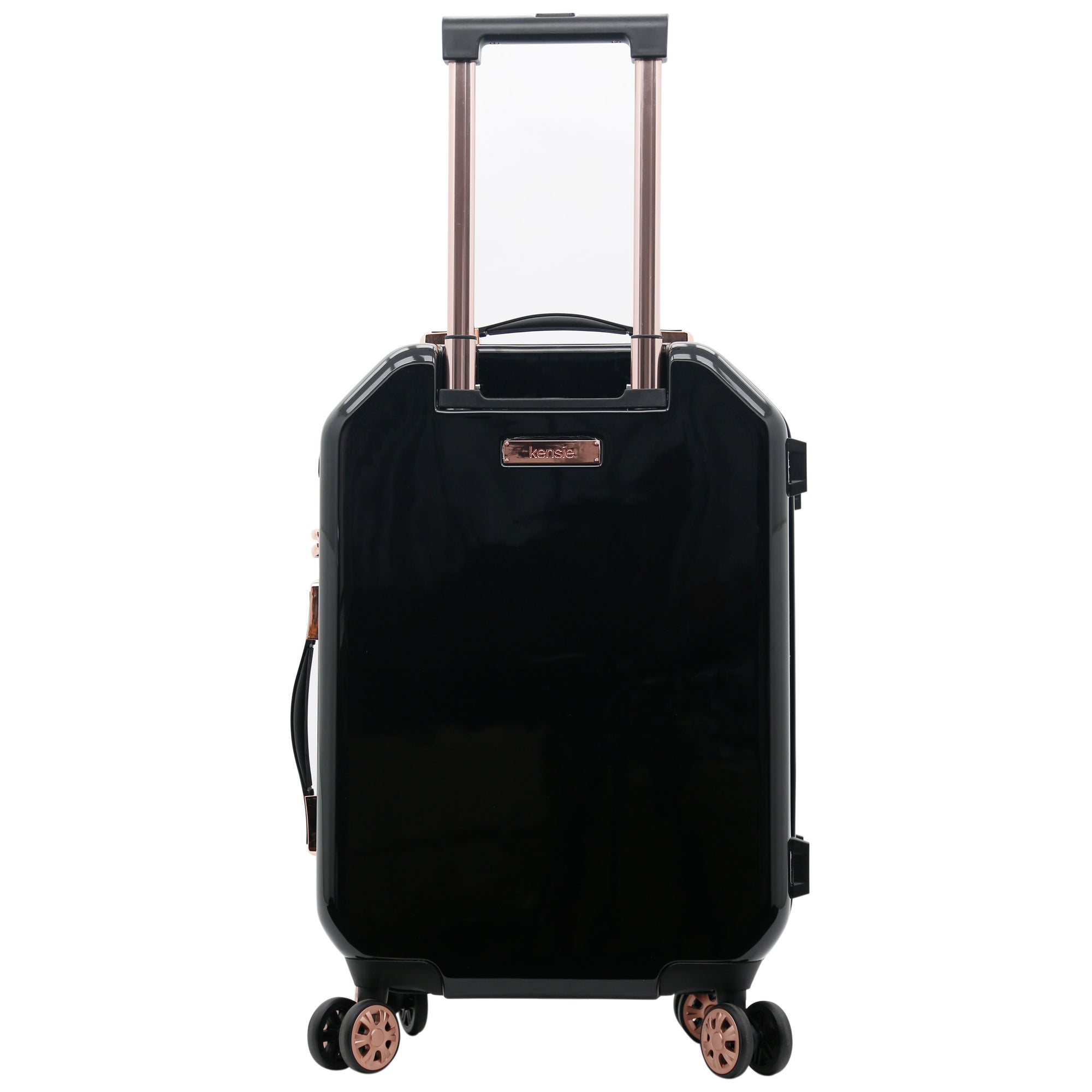 kensie Women's Shiny Diamond Hardside Spinner Luggage, 2 Piece Set (28"/20")