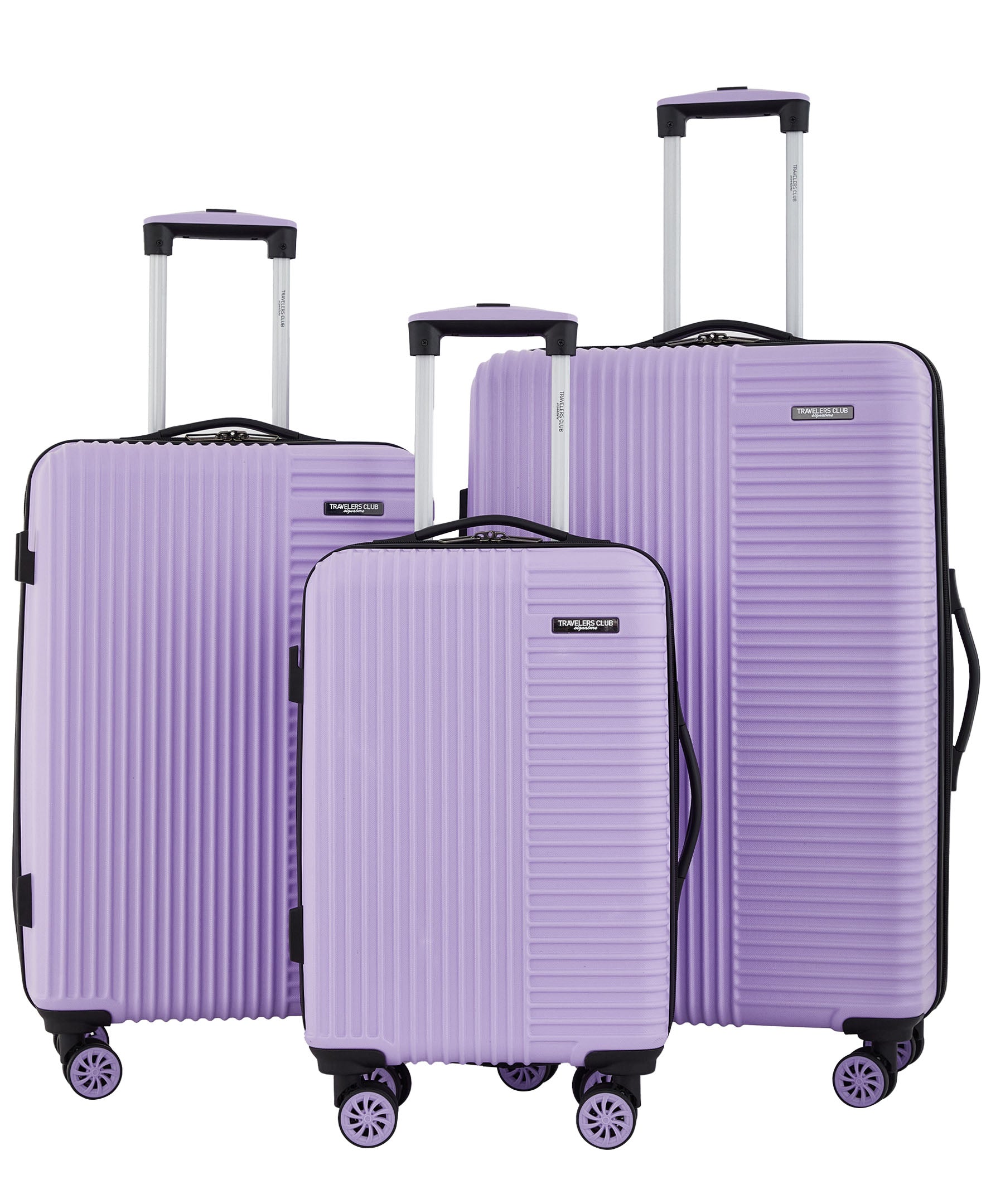 Travelers Club Basette 3 Piece Hardside Luggage Set