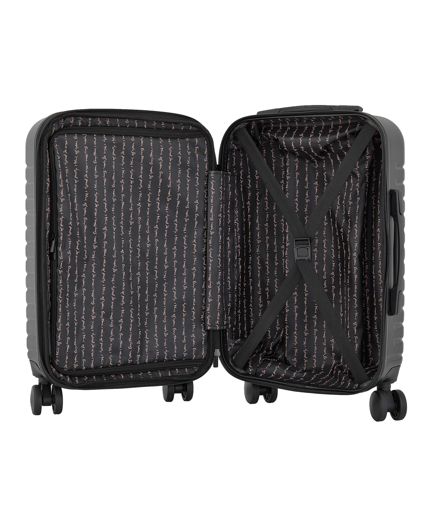 kensie Graceful Collection 2 Piece Expandable Rolling Hardside Luggage Set