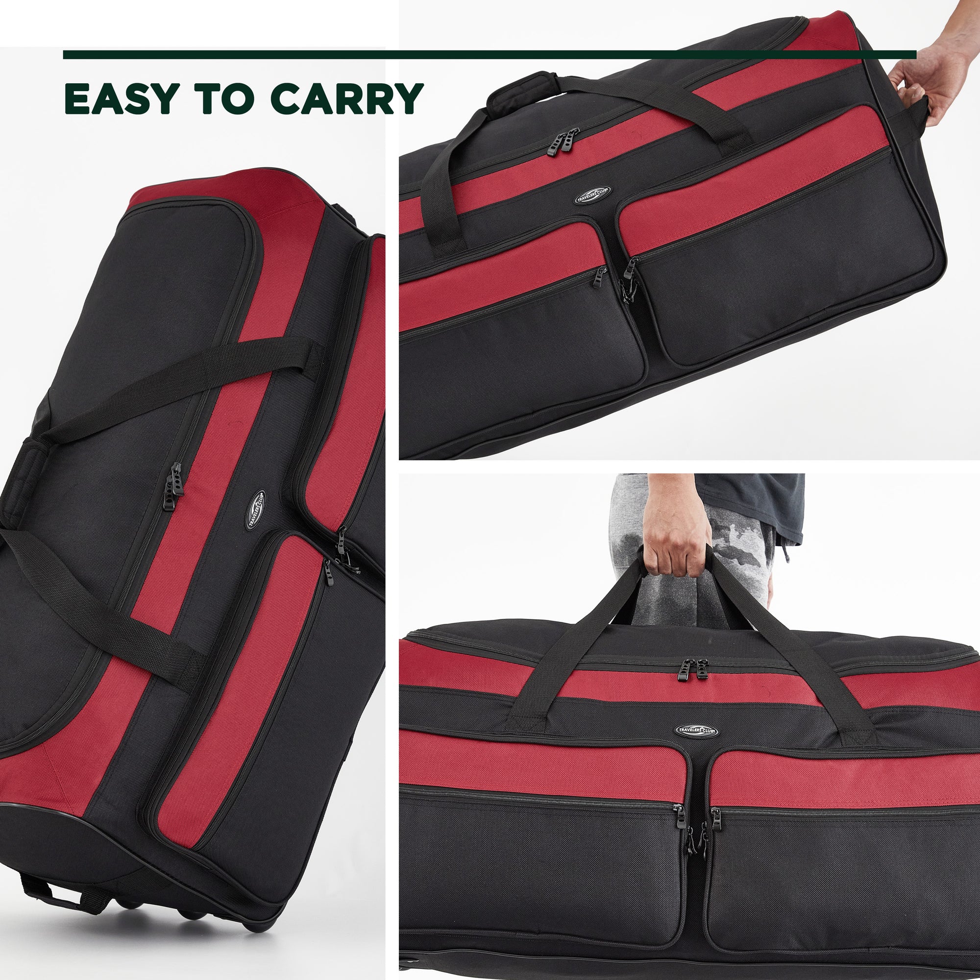 Travelers Club 36&quot; Asgard 3-Wheel Rolling Duffel Bag