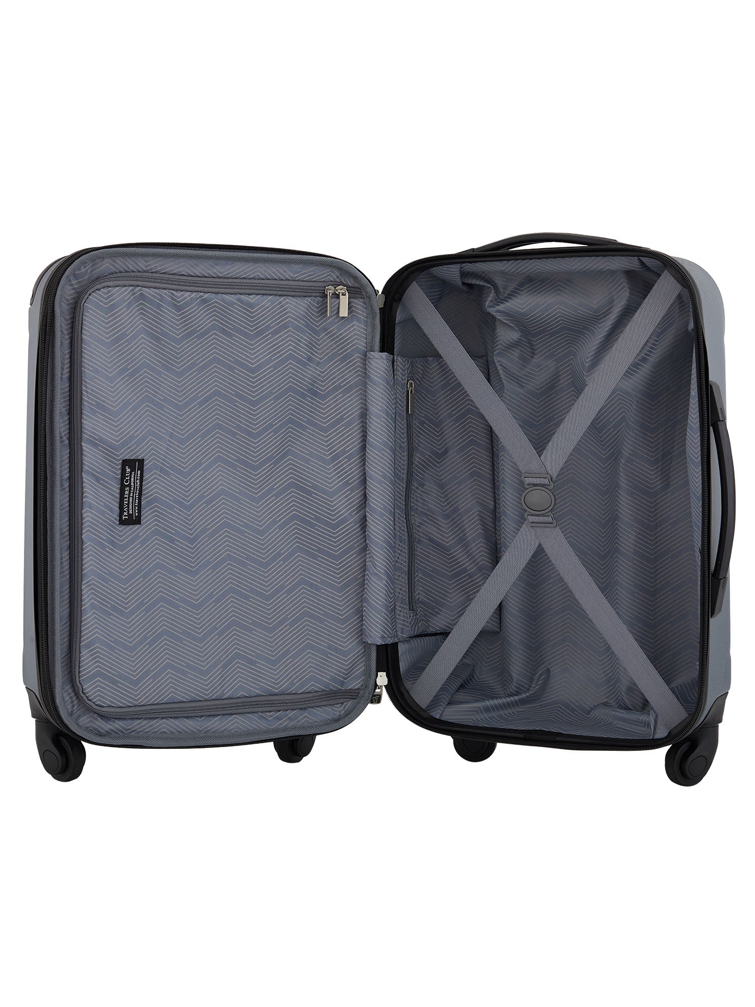 Travelers Club 22 inch Hardside Expandable Rolling Spinner Carry-On
