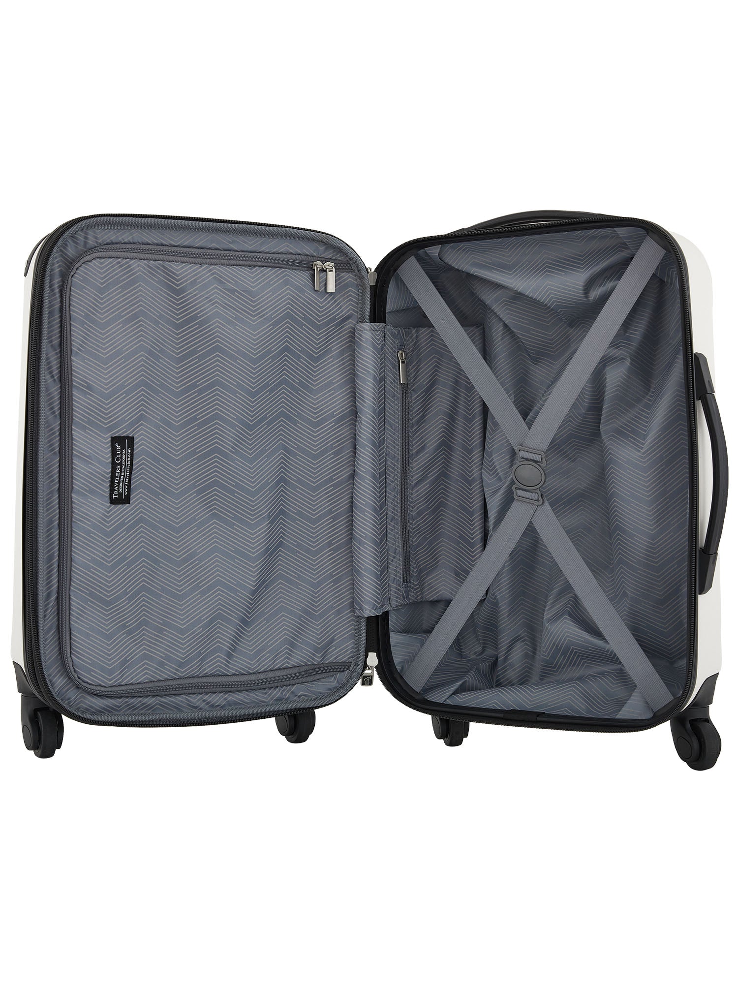 Travelers Club 22 inch Hardside Expandable Rolling Spinner Carry-On