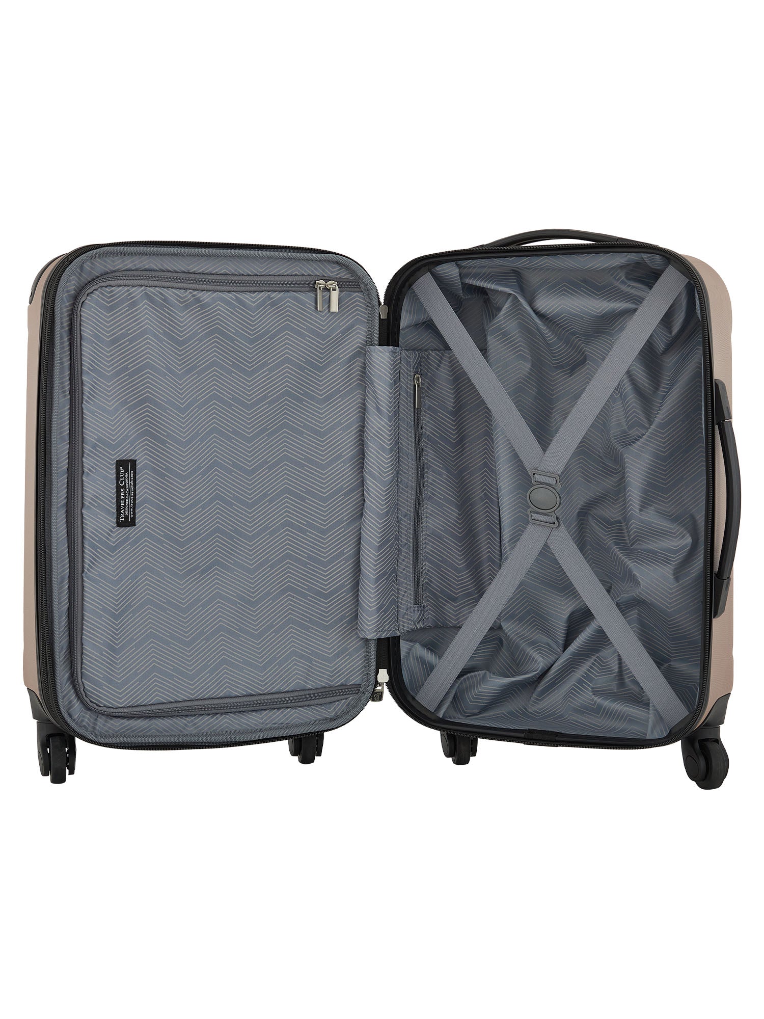 Travelers Club 22 inch Hardside Expandable Rolling Spinner Carry-On