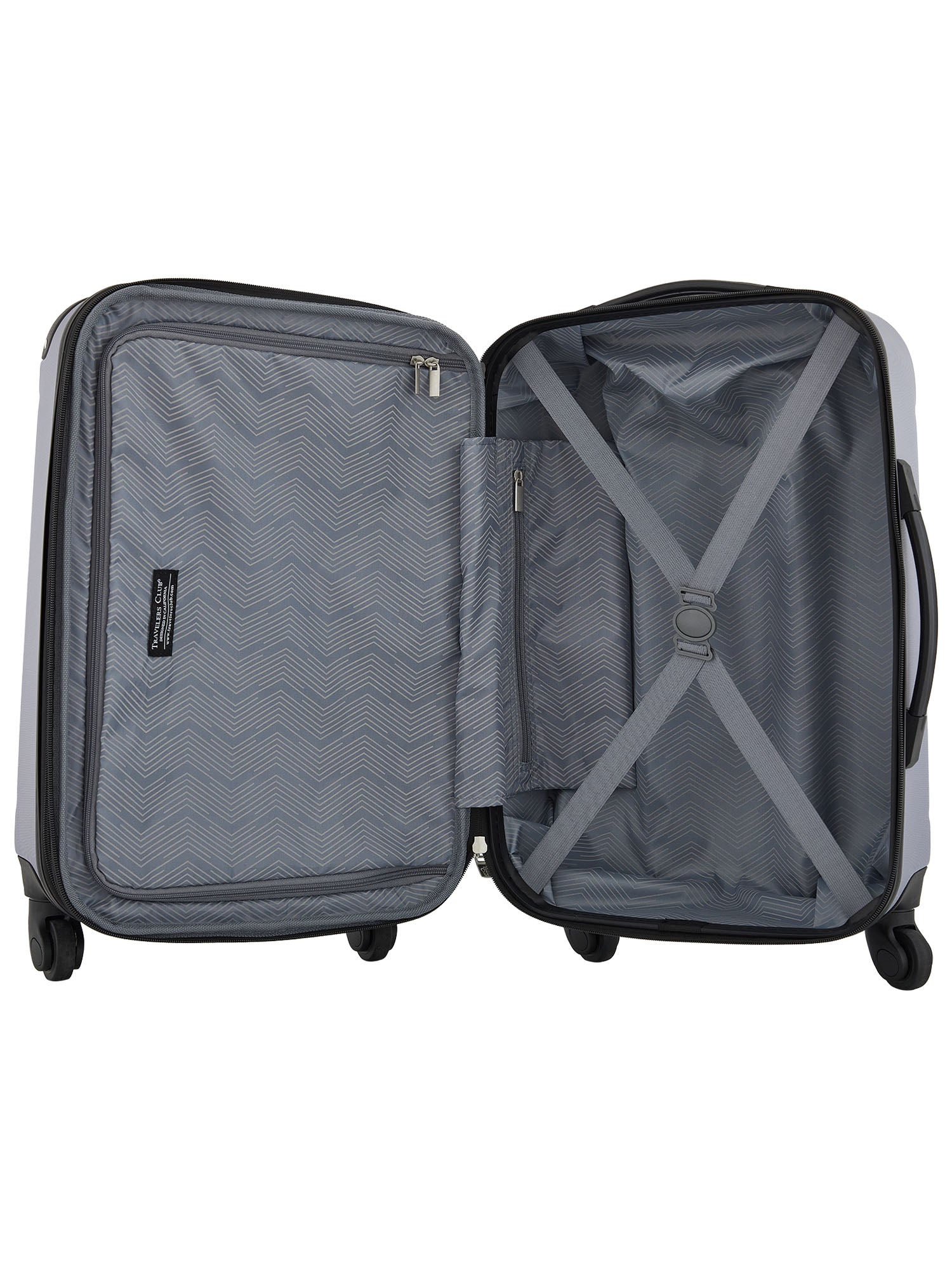 Travelers Club 22 inch Hardside Expandable Rolling Spinner Carry-On