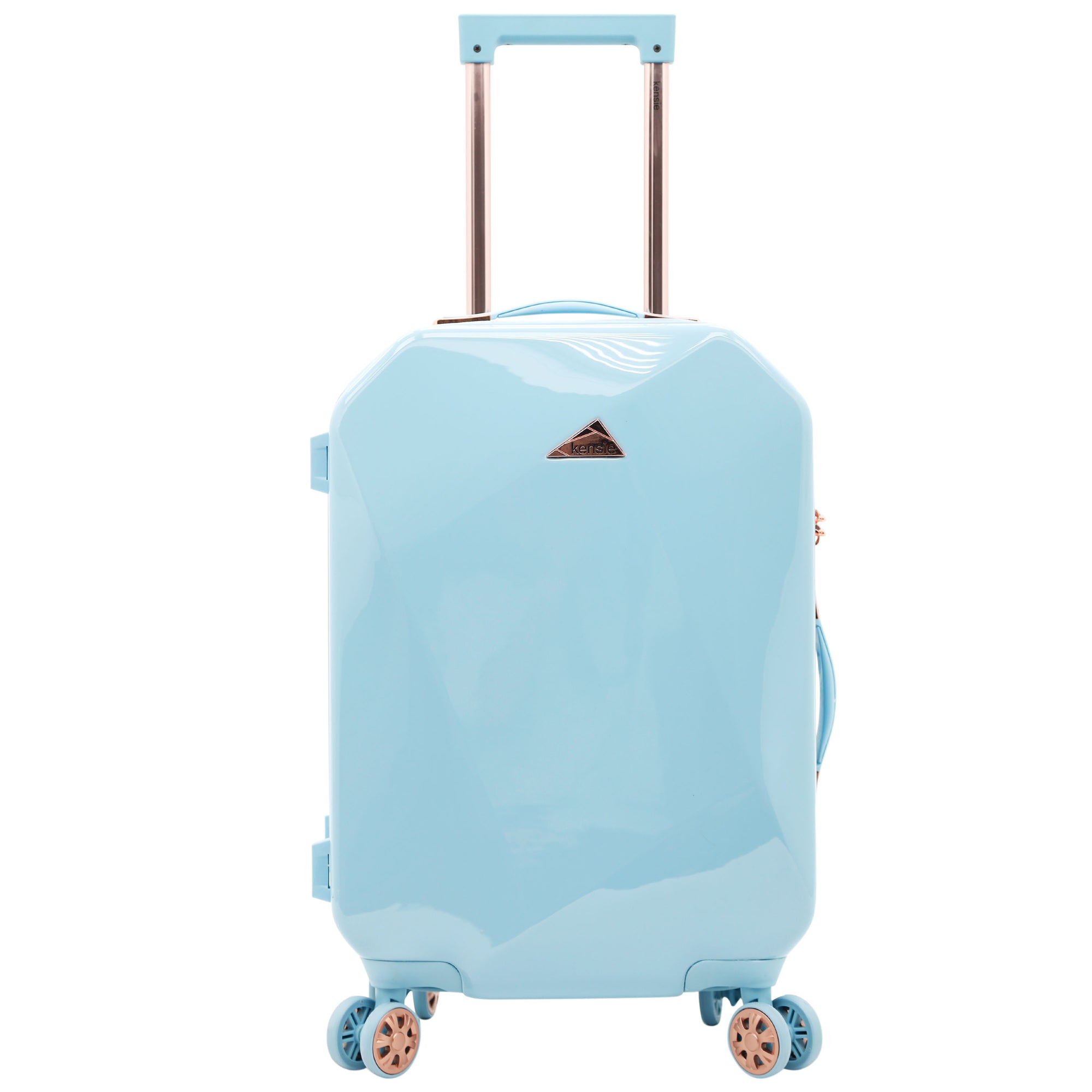 kensie Women&#39;s Shiny Diamond Hardside Spinner Luggage, 2 Piece Set (28&quot;/20&quot;)