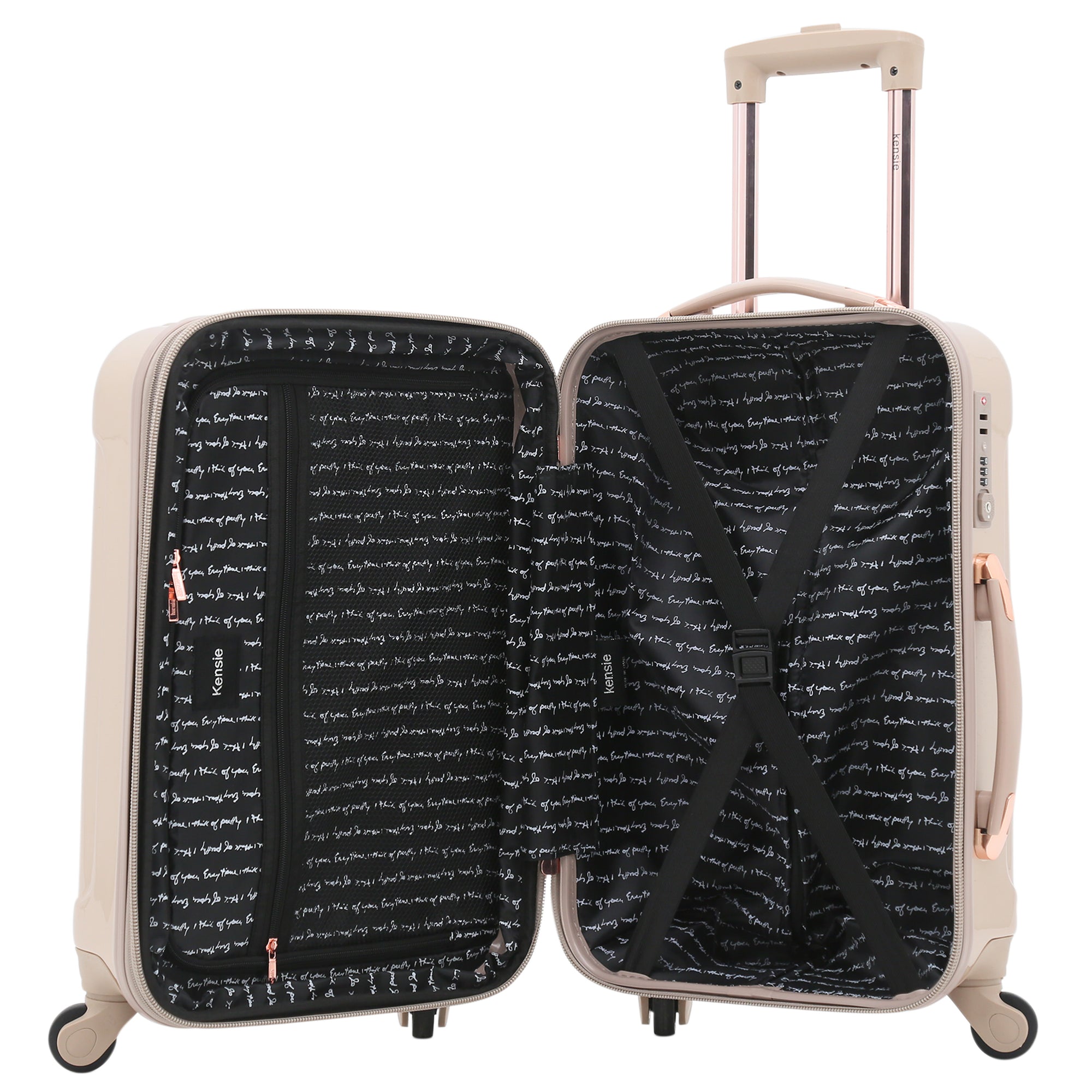 kensie Women&#39;s Alma Luggage, 3 Piece Set (28&quot;/24&quot;/20&quot;) or 20&quot; Carry-On