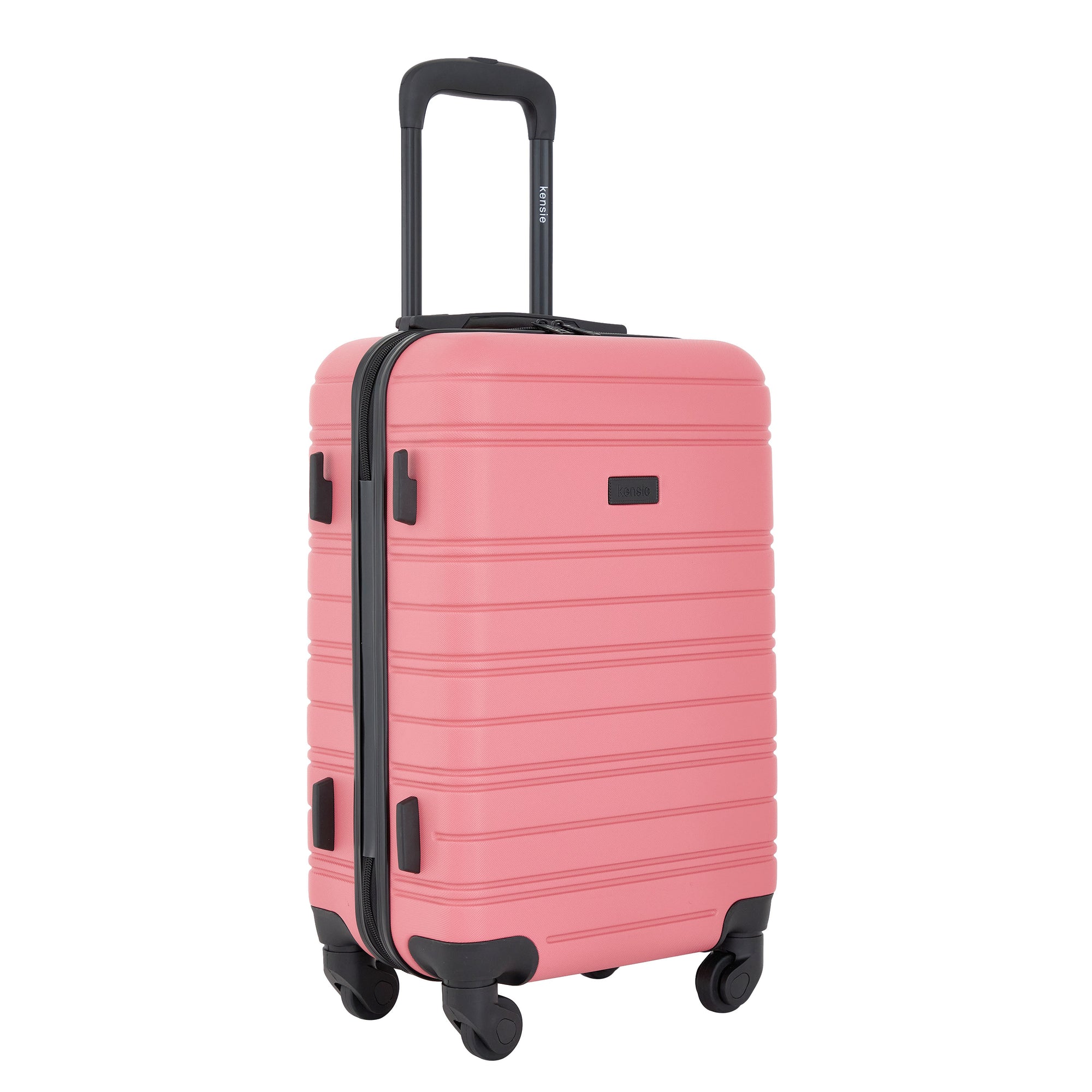 kensie 22&quot; Peonies Hardside Carry-On Luggage with ID Tag