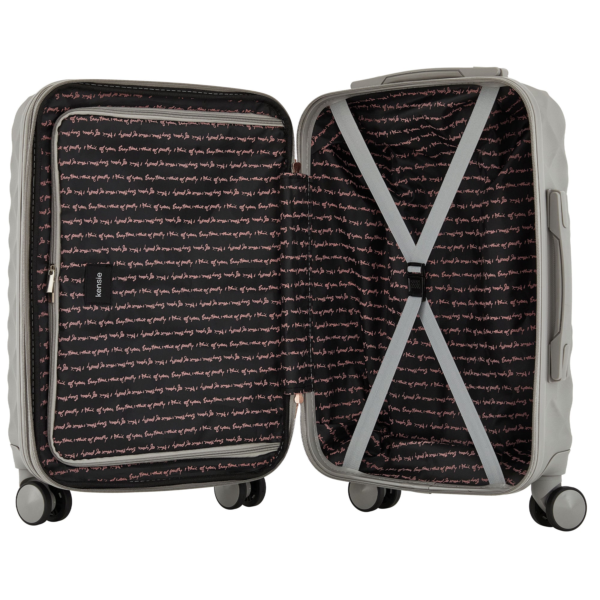 kensie Appleton 20" Rolling Hardcase Carry-On Luggage