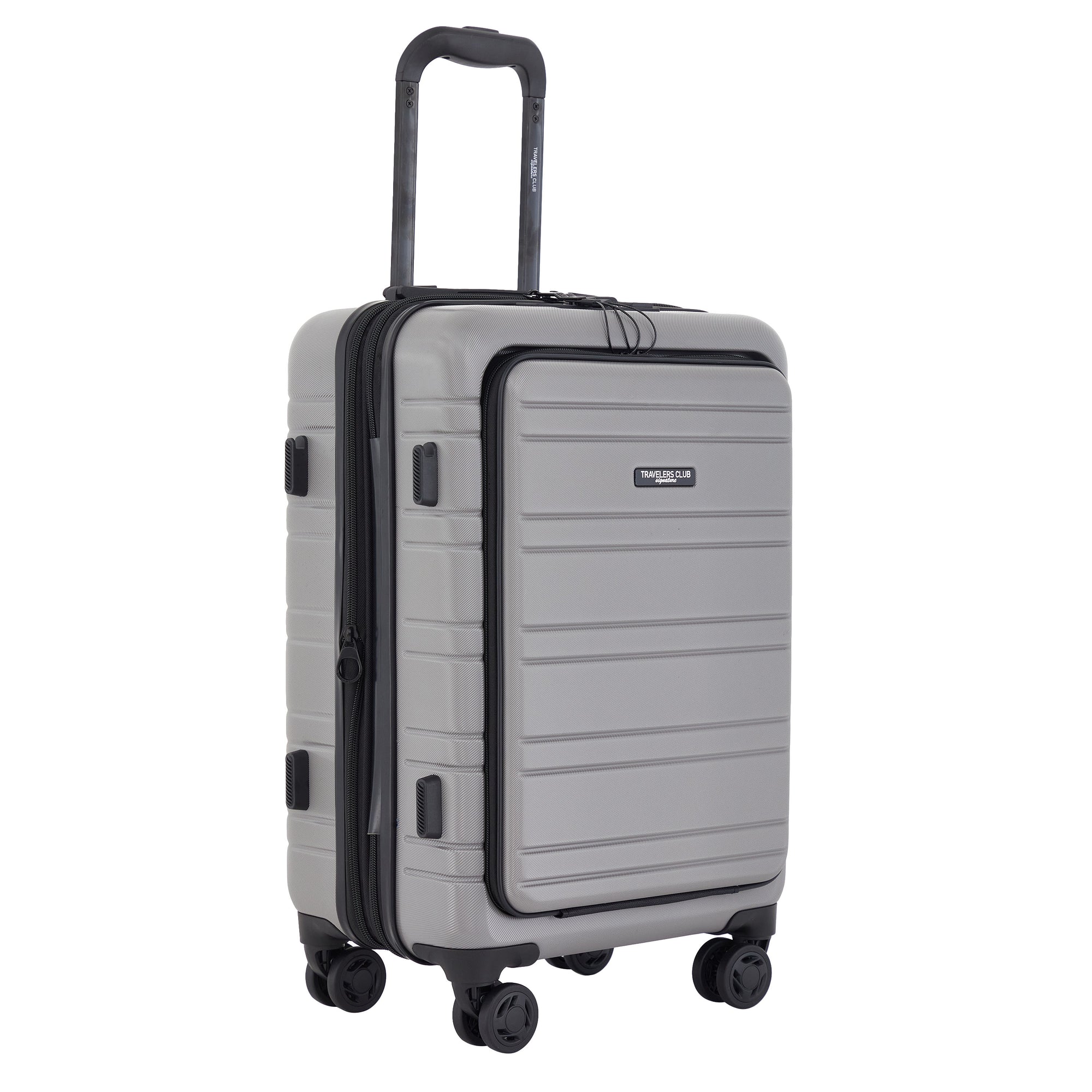 Travelers Club Discovery 2 Piece Expandable Rolling Carry-On Luggage Set