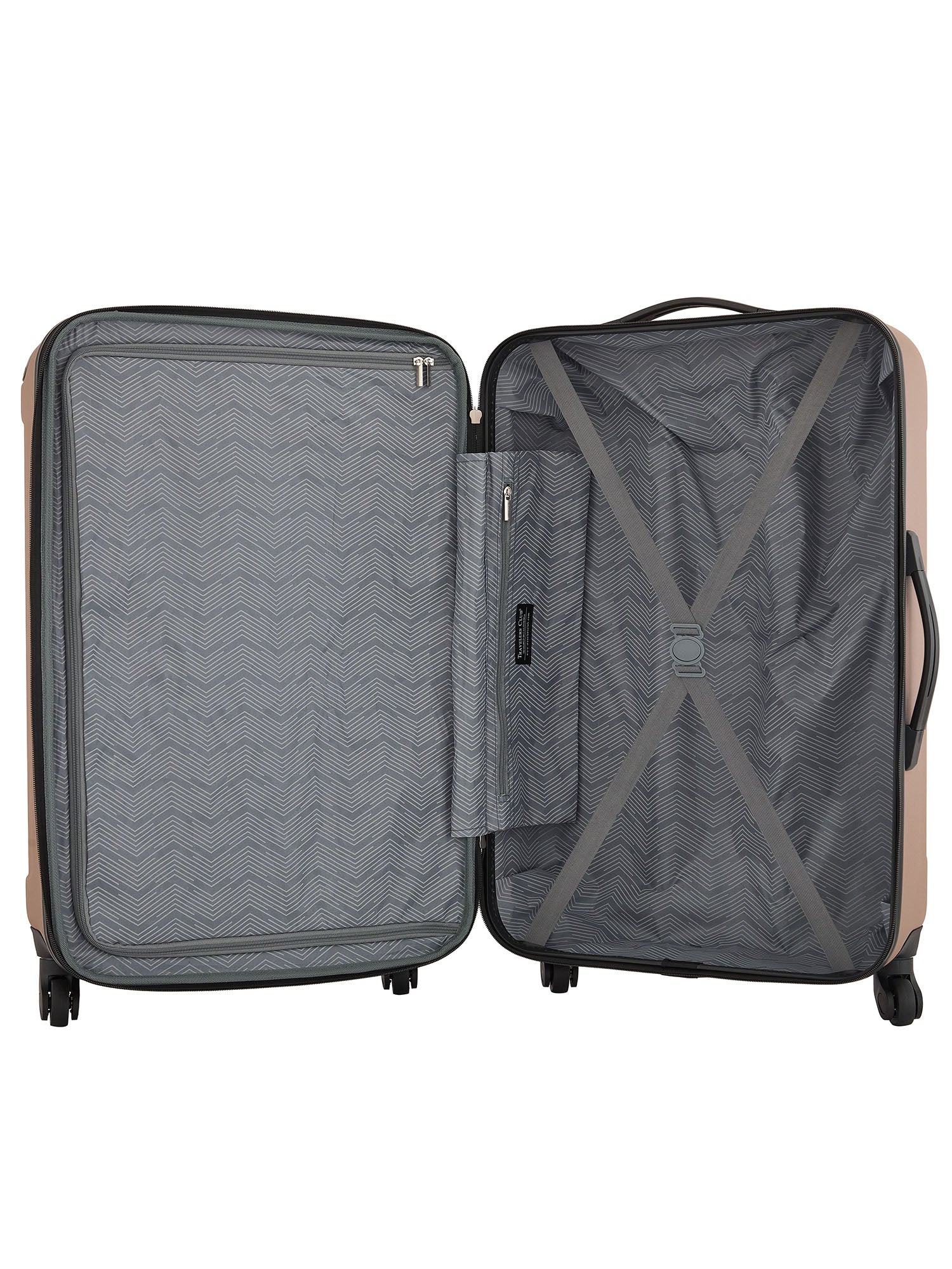 Travelers Club 4-Piece Hard Side Spinner Travel Luggage