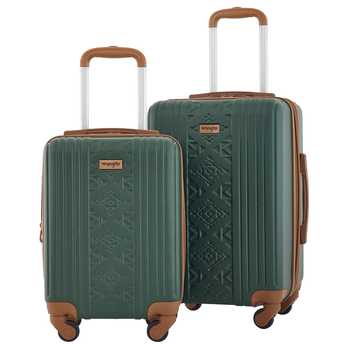Wrangler 22" and 18" Heartland 2-Piece Carry-On Luggage Set