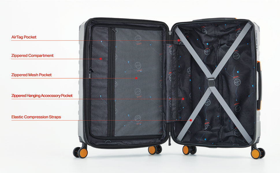 Wrangler ATG Outland Hardside Luggage, 3-Piece Set or 22-inch Carry-On