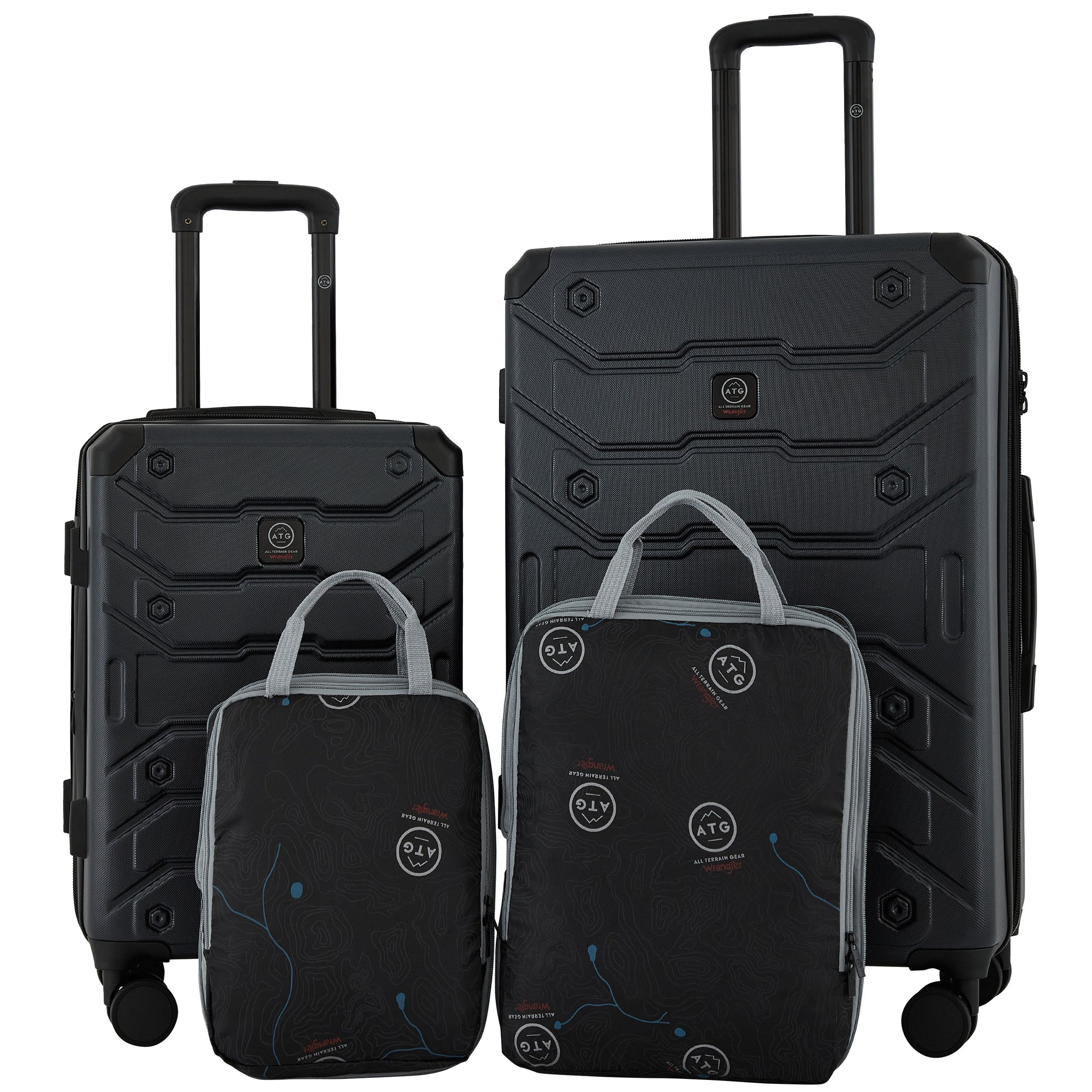 Trailway 4PC Expandable Rolling Hardside Luggage Set