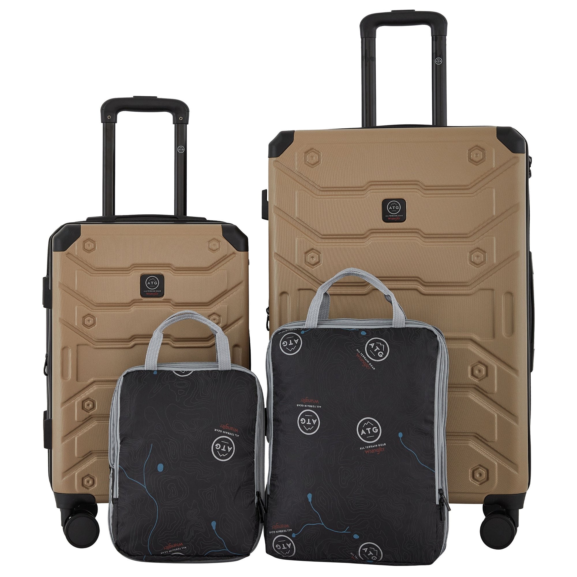 Trailway 4PC Expandable Rolling Hardside Luggage Set