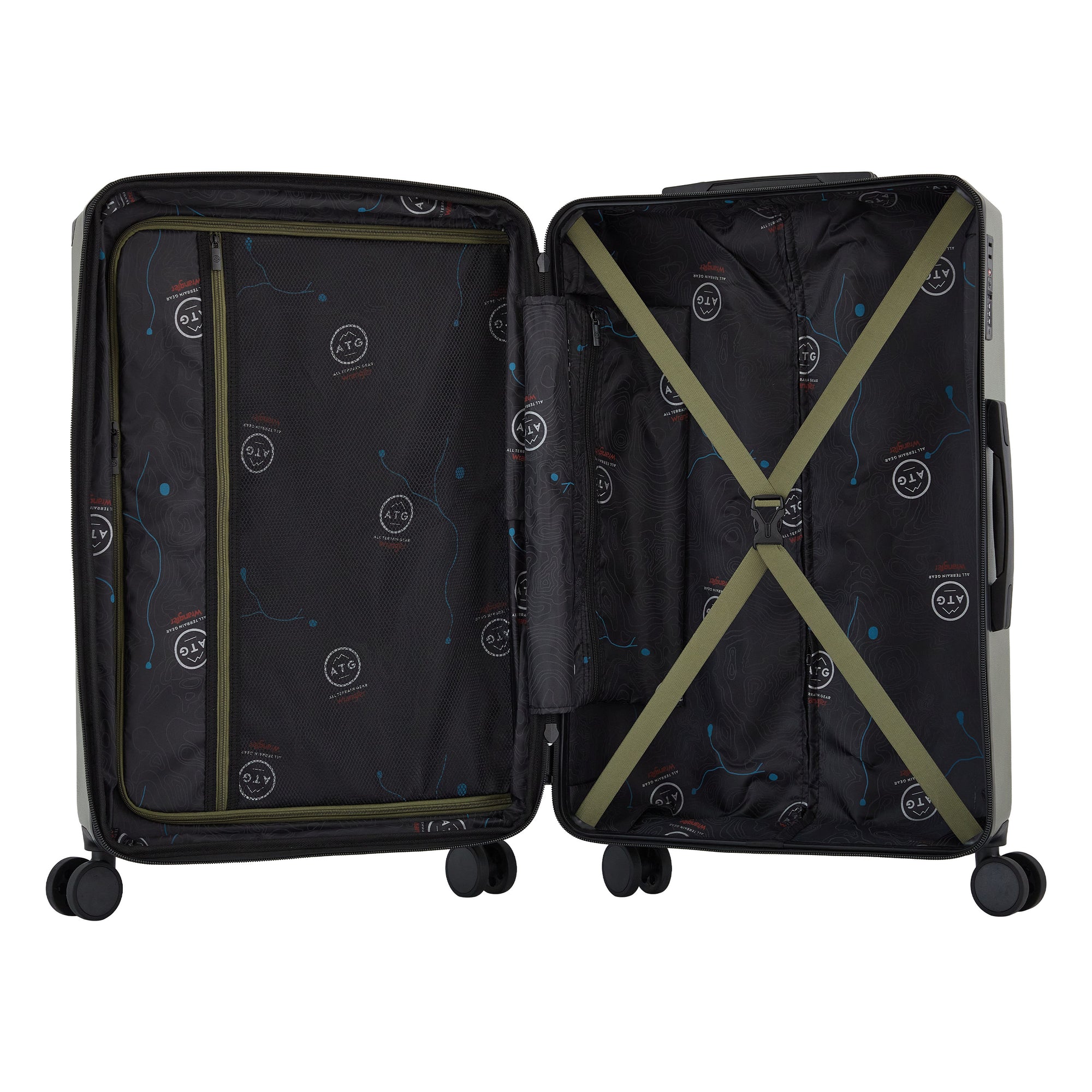 Trailway 4PC Expandable Rolling Hardside Luggage Set