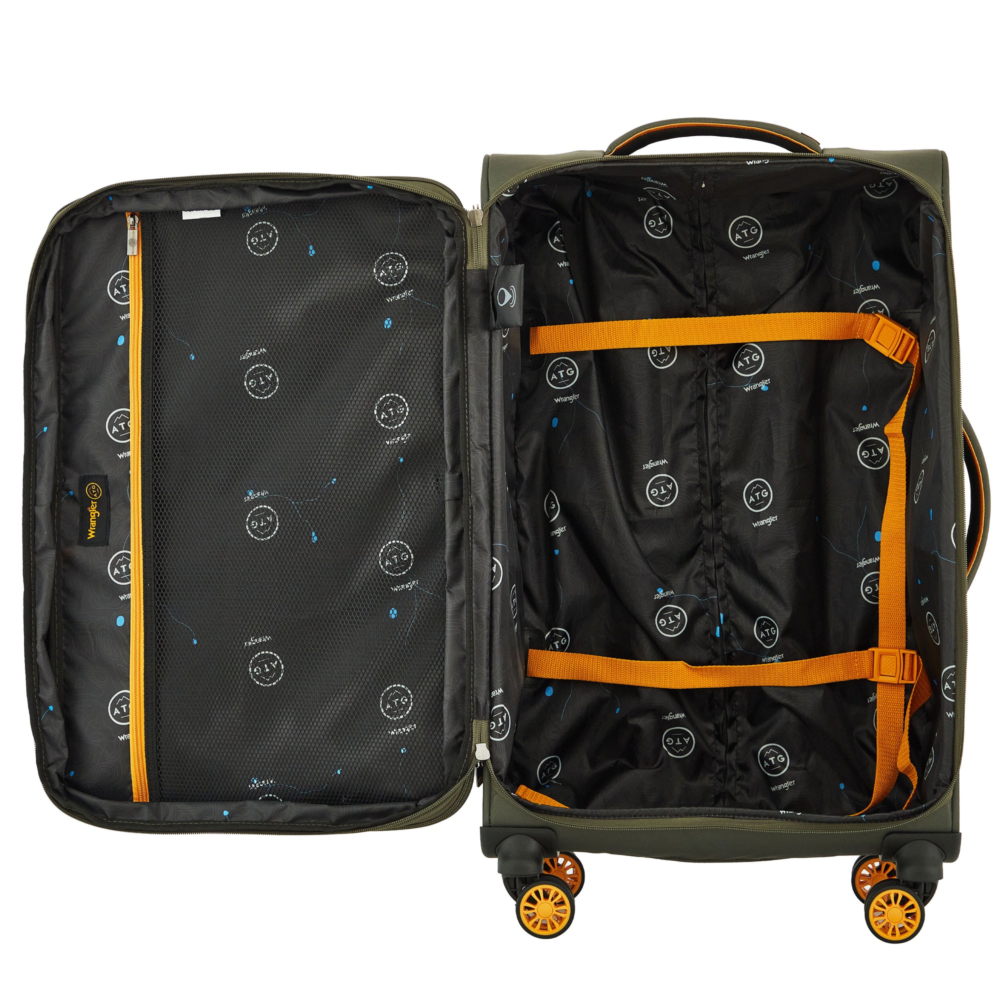 Trekhaus 3PC Expandable Rolling Softside Luggage Set
